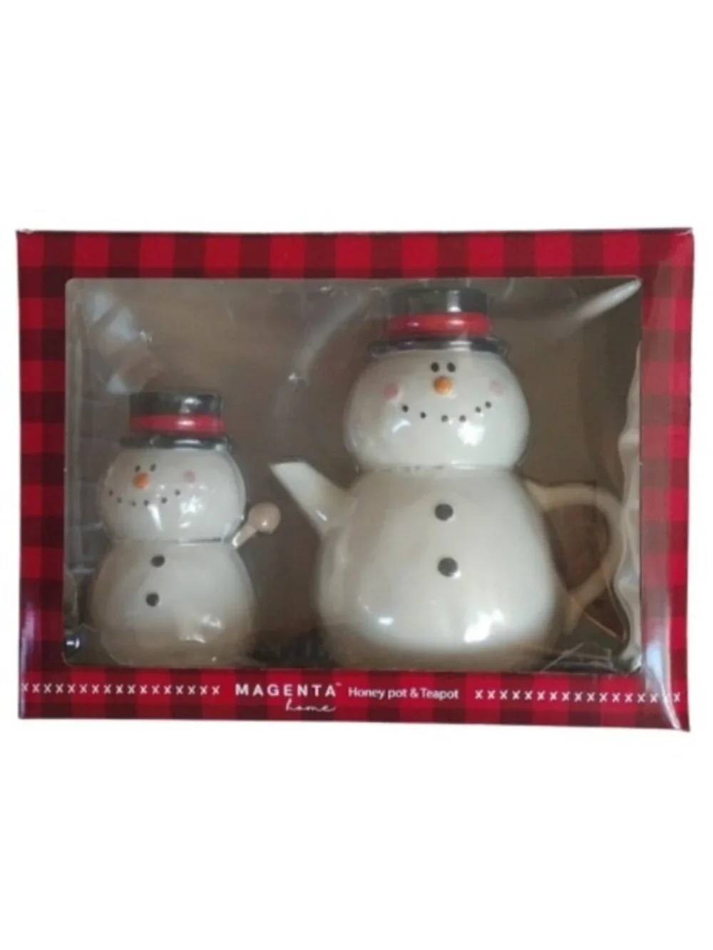 Magenta Home Snowman Honey pot & Teapot Set